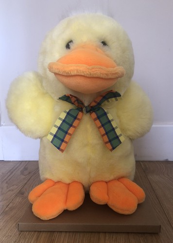 Easter big yellow duck plush - easter,