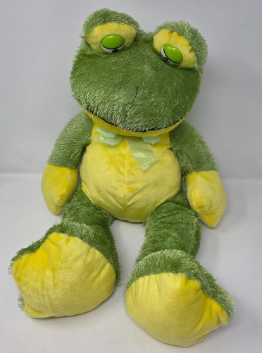 Large frog soft toy green - large,