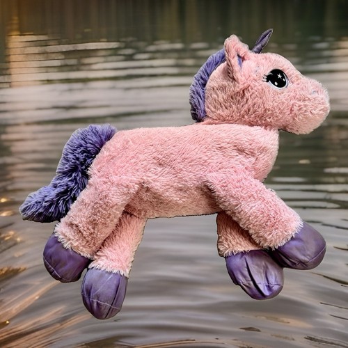Giant pink unicorn - pink, plush